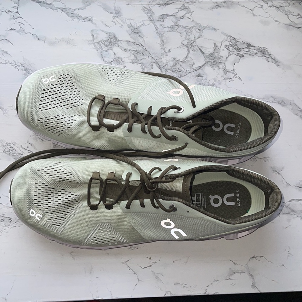 ON CLOUD C ALOE WHITE AND BROWN MENS SIZE 12 LIGHTWEIGHT BUILT FOR MIXED… - Picture 4 of 11